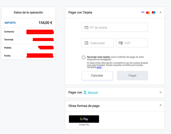 pagos de reservas