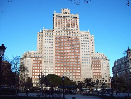 Fachada edificio España de Madrid