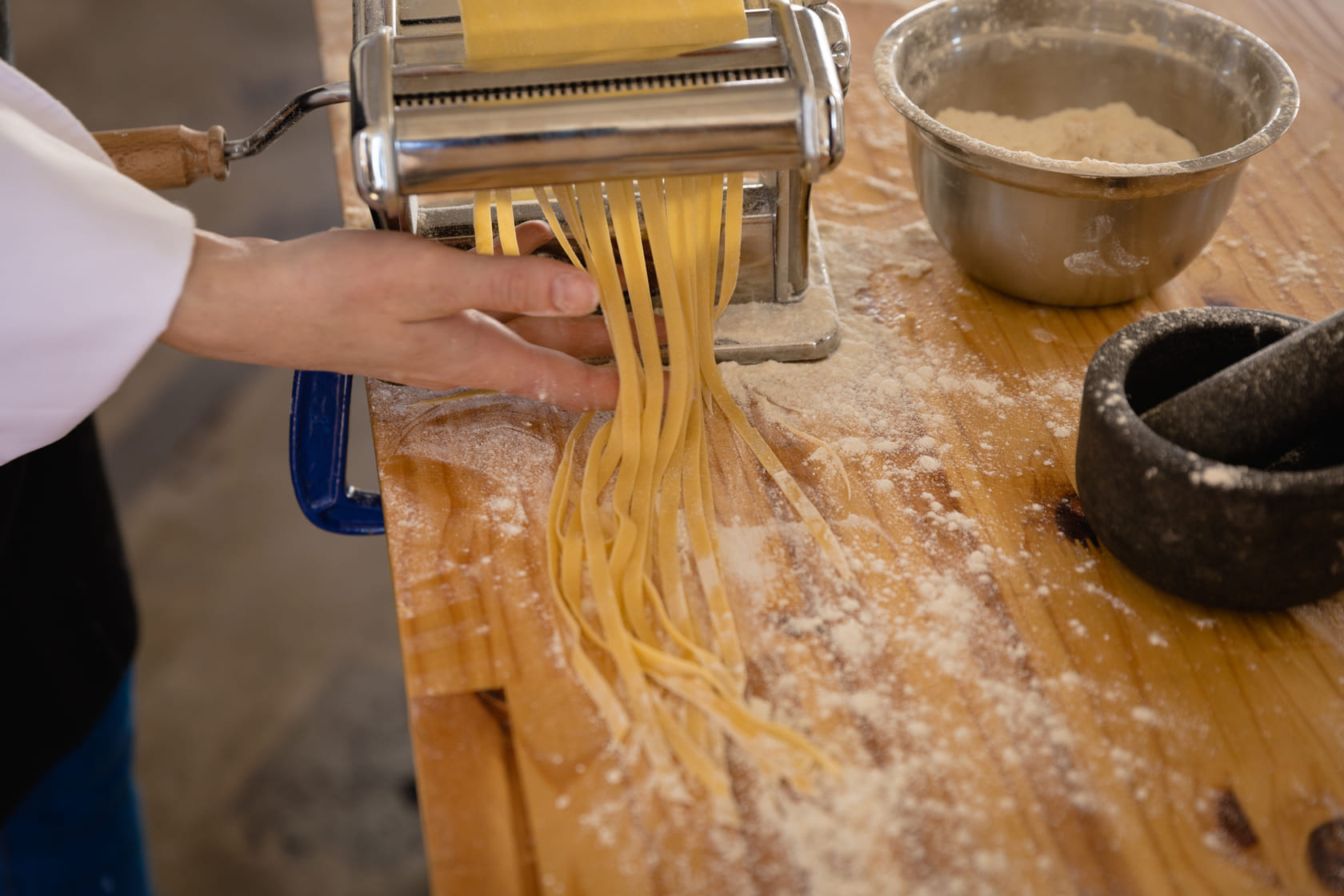 caucasian chef making pasta 2021 08 28 16 49 25 utc